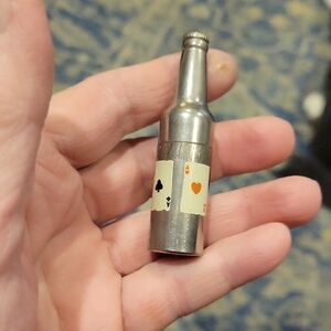 Kem "4 Aces" Antique 1940's Lighter,made In Detroitgreat Vintage Cond.